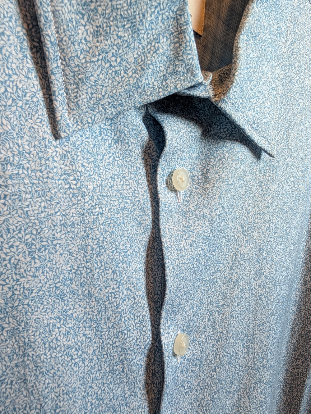 Joseph Abboud Light Blue Micro Floral Button-Up Shirt